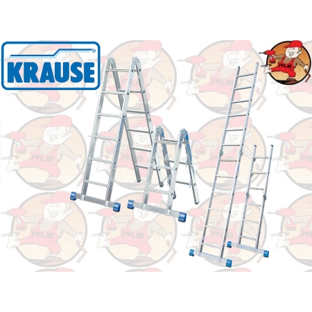 123558* / 133922 KRAUSE STABILO drabina przegubowa combi 2x3 + 2x6 szczebli